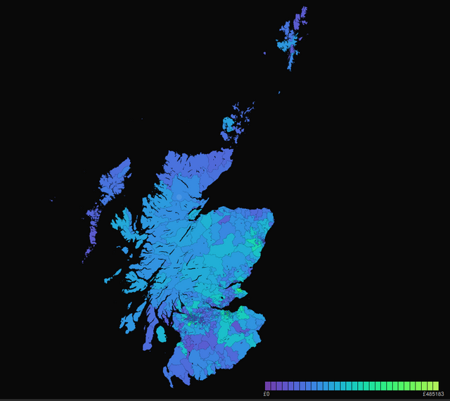 Choropleth mapping house sale prices - Part 2. Visualisation